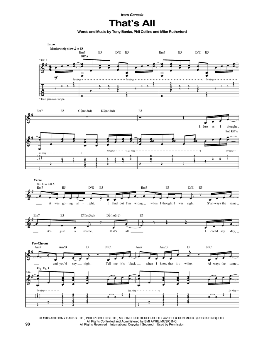 That's All Acoustic Guitar scores gallery preview page 1