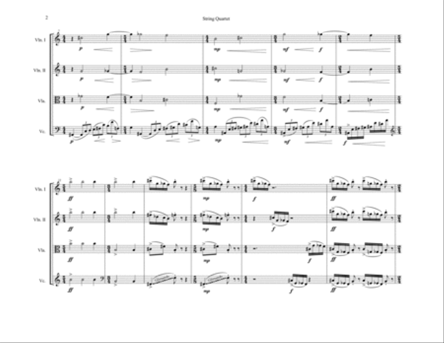 gong String Quartet scores gallery preview page 2