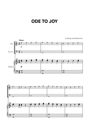 Beethoven - Ode to Joy for Oboe, Bassoon and Piano