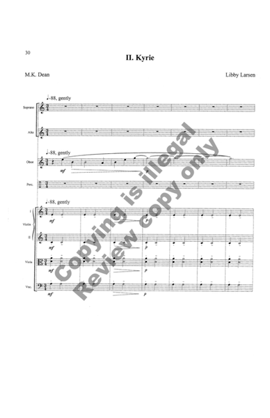 Missa Gaia: Mass for the Earth (Additional String Ensemble Score)