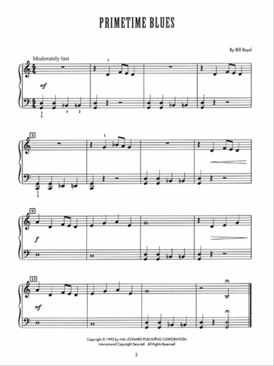 Jazz Starters II Piano Method scores gallery preview page 5