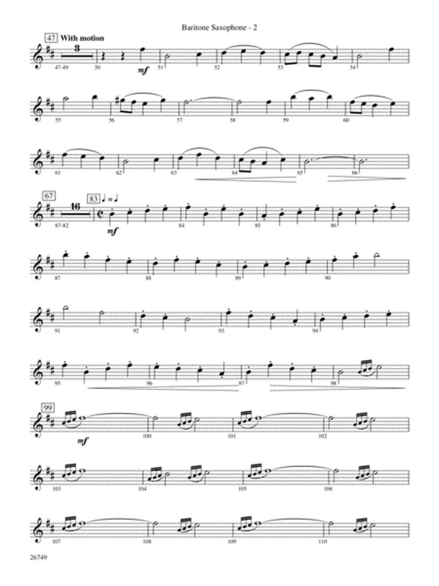 Greensleeves: A Fantasia for Band: E-flat Baritone Saxophone