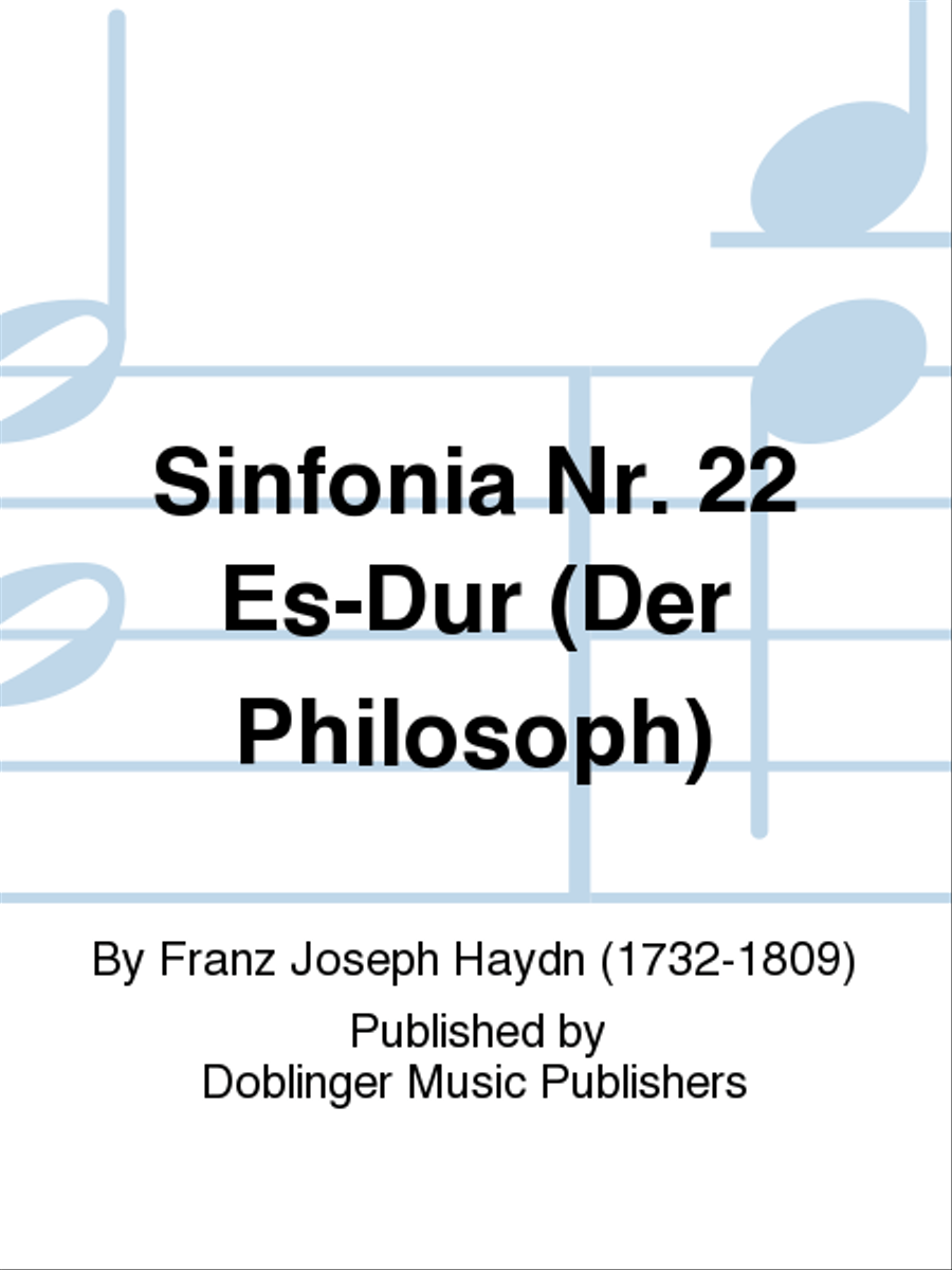 Sinfonia Nr. 22 Es-Dur (Der Philosoph) Orchestra scores gallery preview page 1