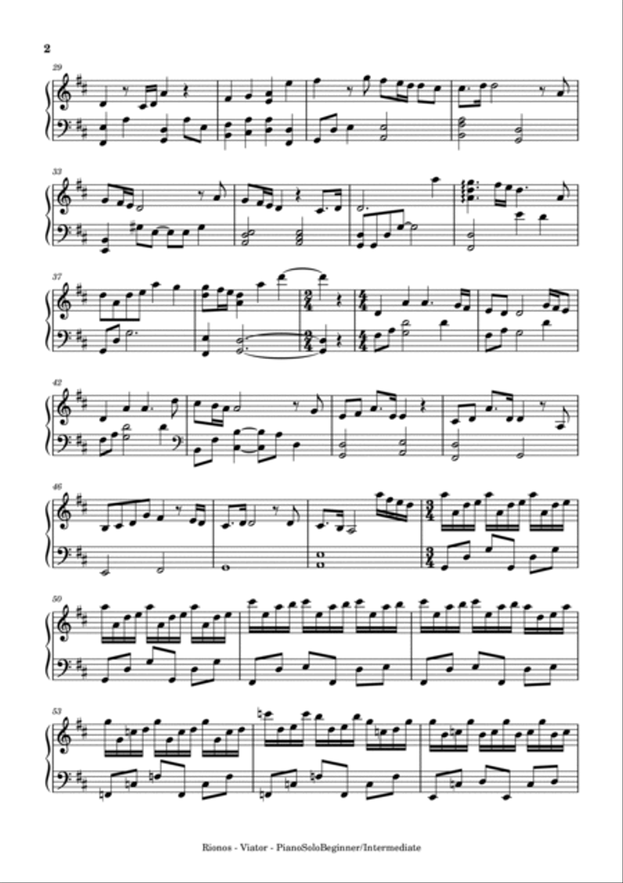 Viator Viator Piano, Vocal, Guitar scores gallery preview page 2