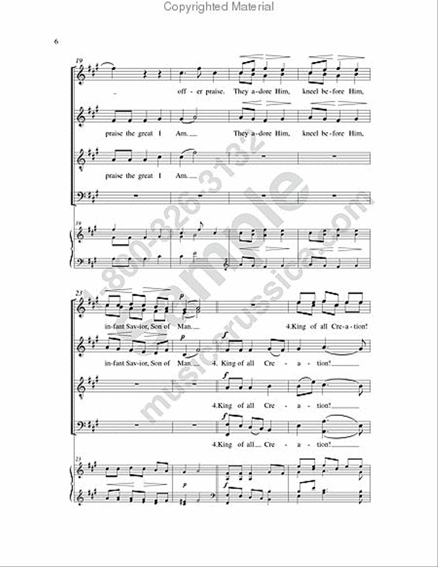 Joy Is All Around Us 4-Part scores gallery preview page 5