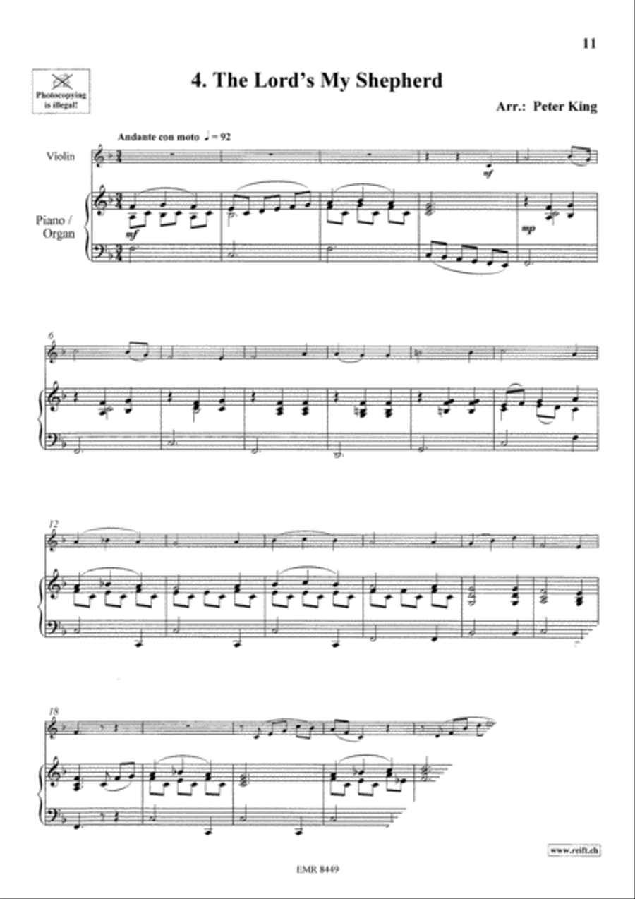 Sacred Music Volume 2 Violin Solo scores gallery preview page 6