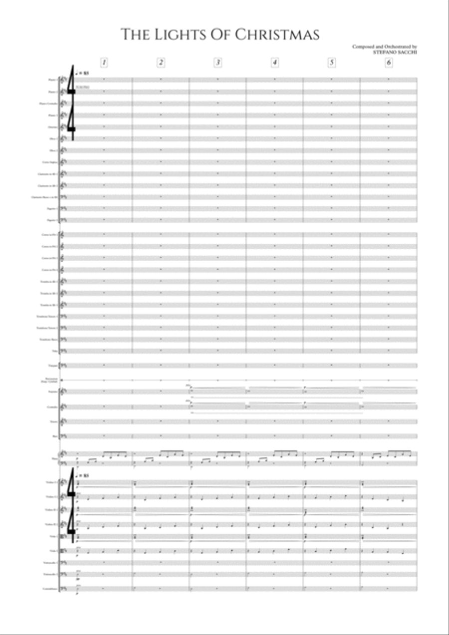 The Lights of Christmas Full Orchestra scores gallery preview page 2