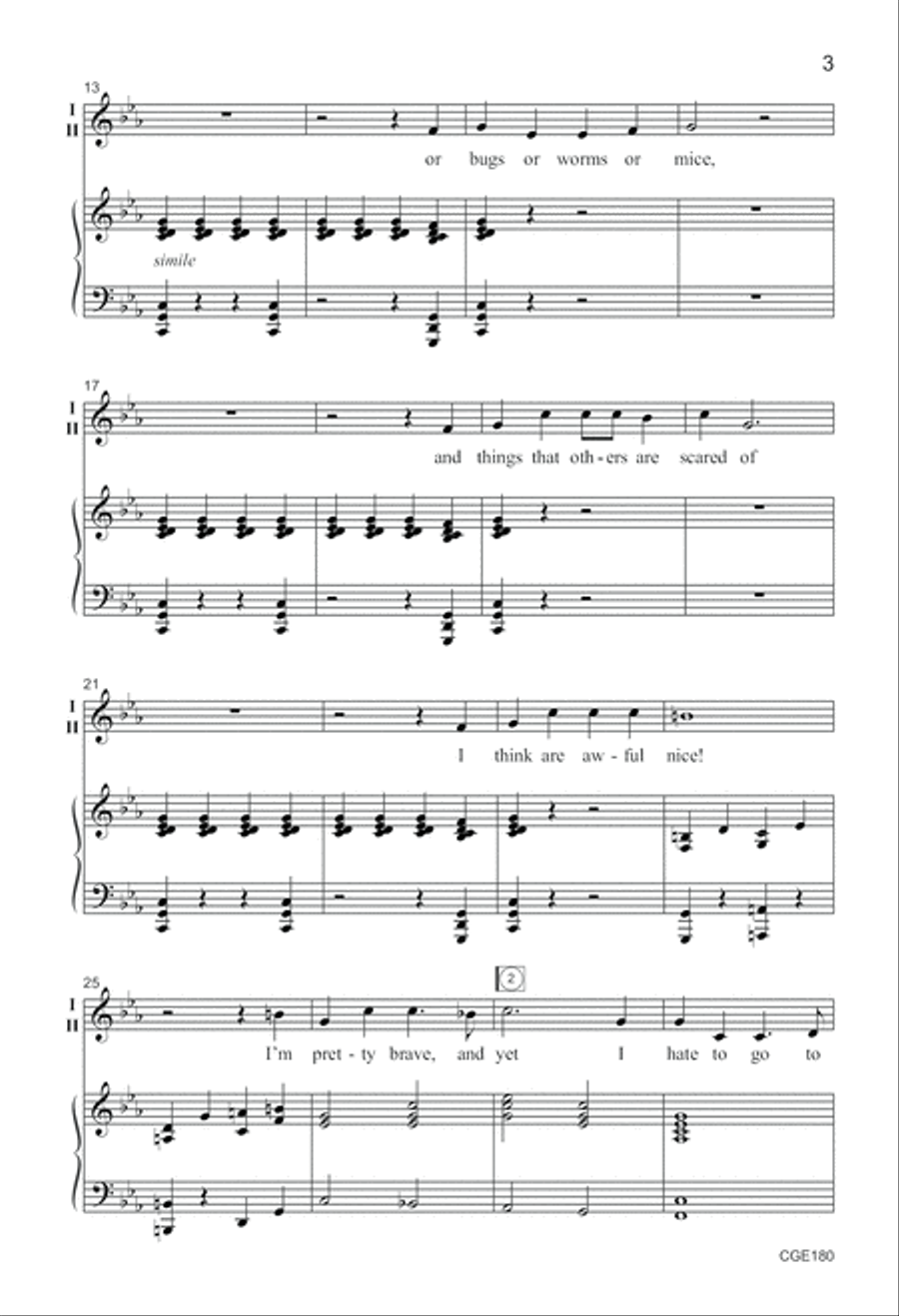 I'm Seein' Things at Night! Choir scores gallery preview page 3