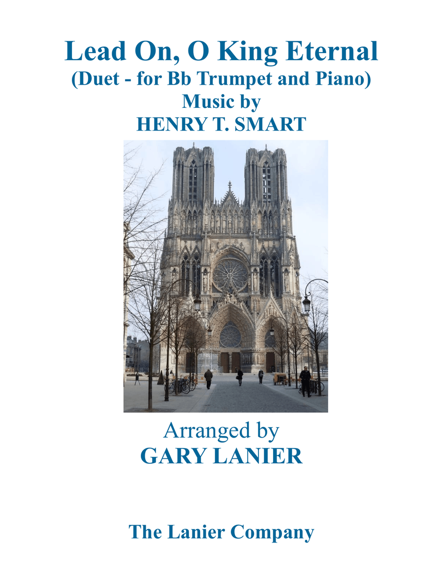 LEAD ON, O KING ETERNAL (Duet – Bb Trumpet & Piano with Parts) Trumpet Duet scores gallery preview page 1