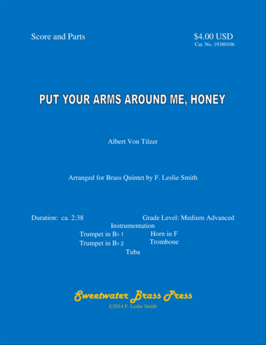 Put Your Arms Around Me, Honey Brass Ensemble scores gallery preview page 1
