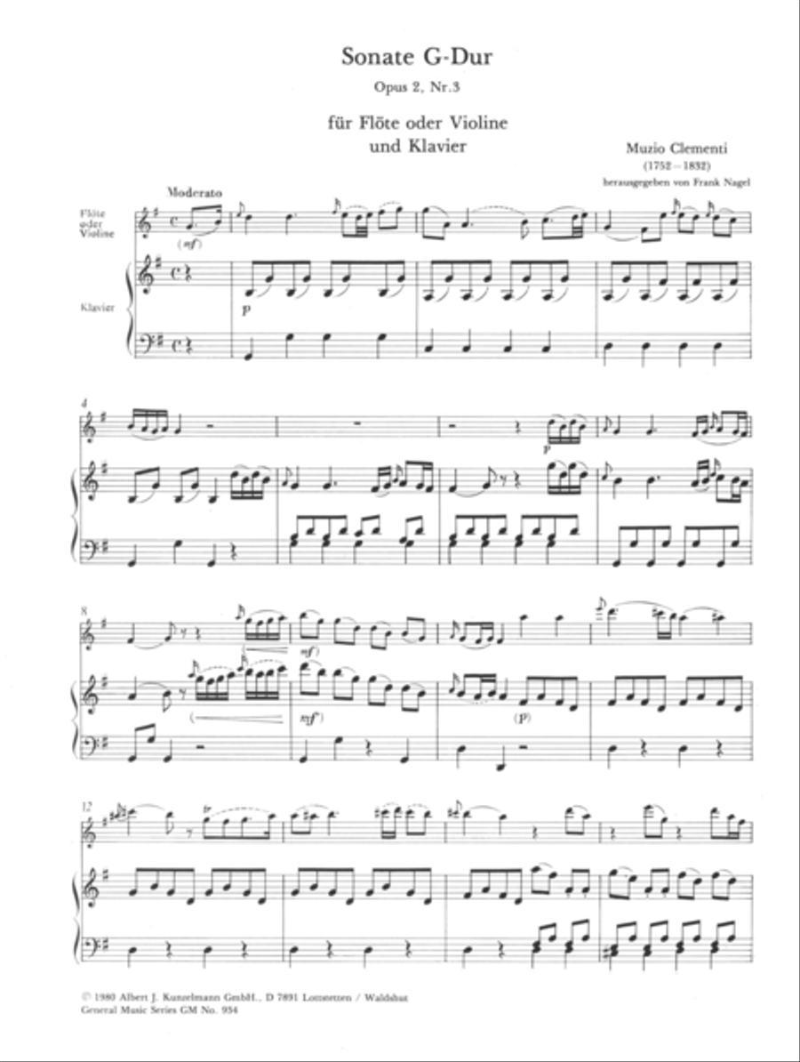 Sonata for flute Flute scores gallery preview page 2