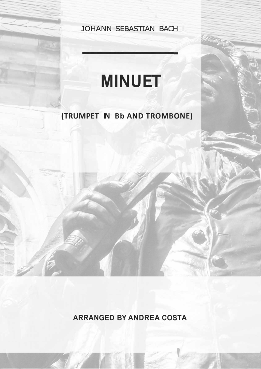 Minuet in D Minor Minuet in D Minor Brass Duet scores gallery preview page 1