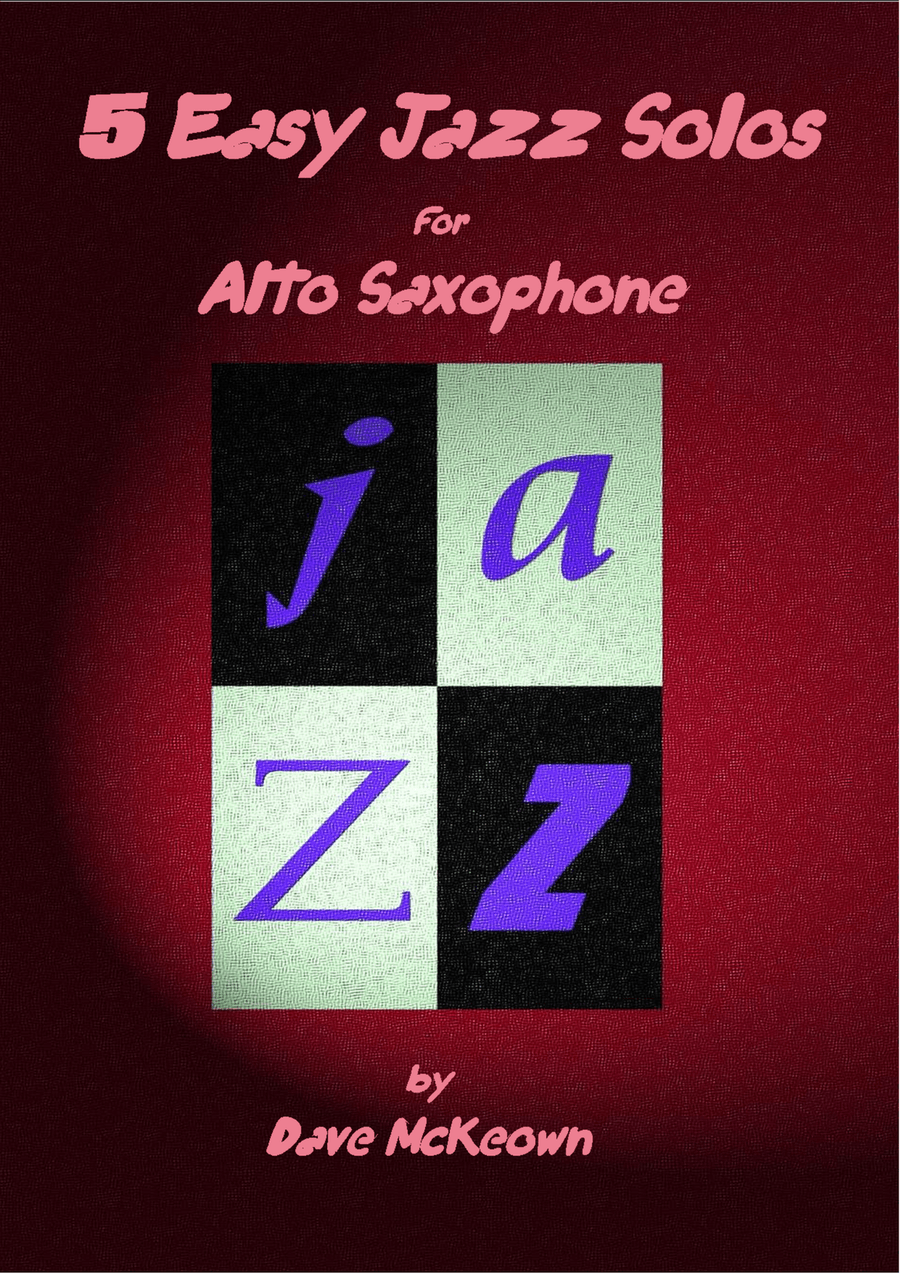 5 Easy Jazz Solos for Alto Saxophone and Piano Alto Saxophone scores gallery preview page 1