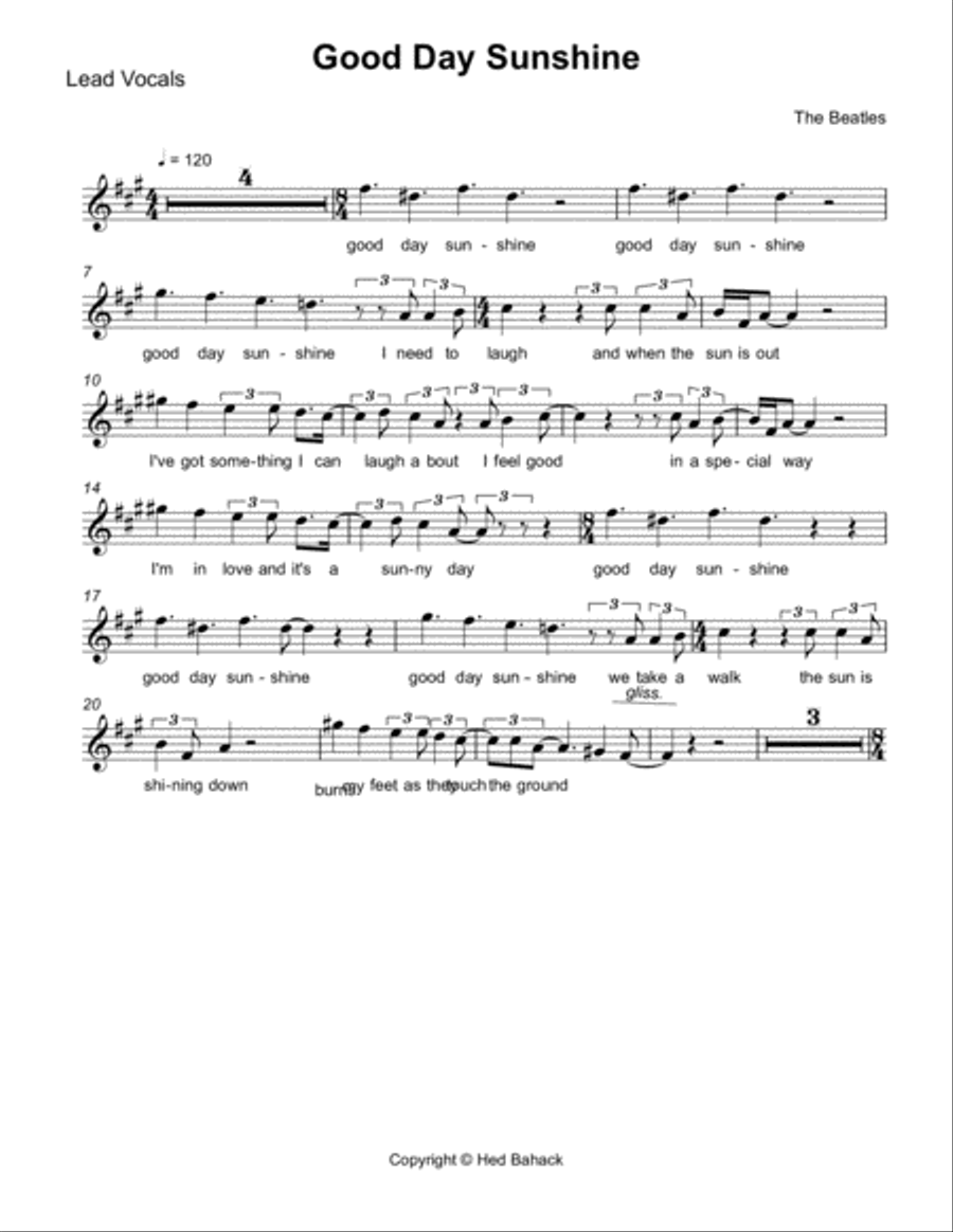 Good Day Sunshine Good Day Sunshine Small Ensemble scores gallery preview page 4