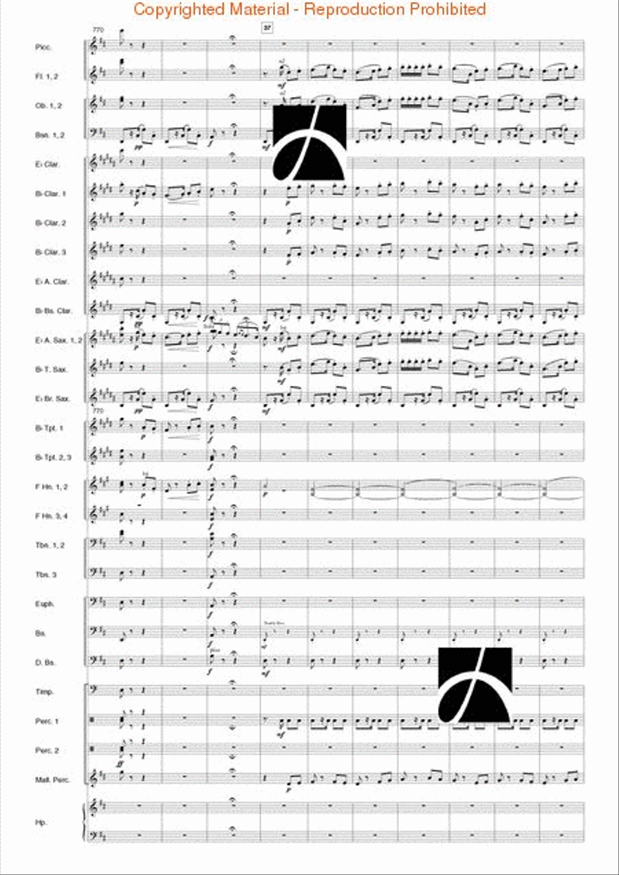 Carmen Suite Carmen Suite Concert Band scores gallery preview page 85