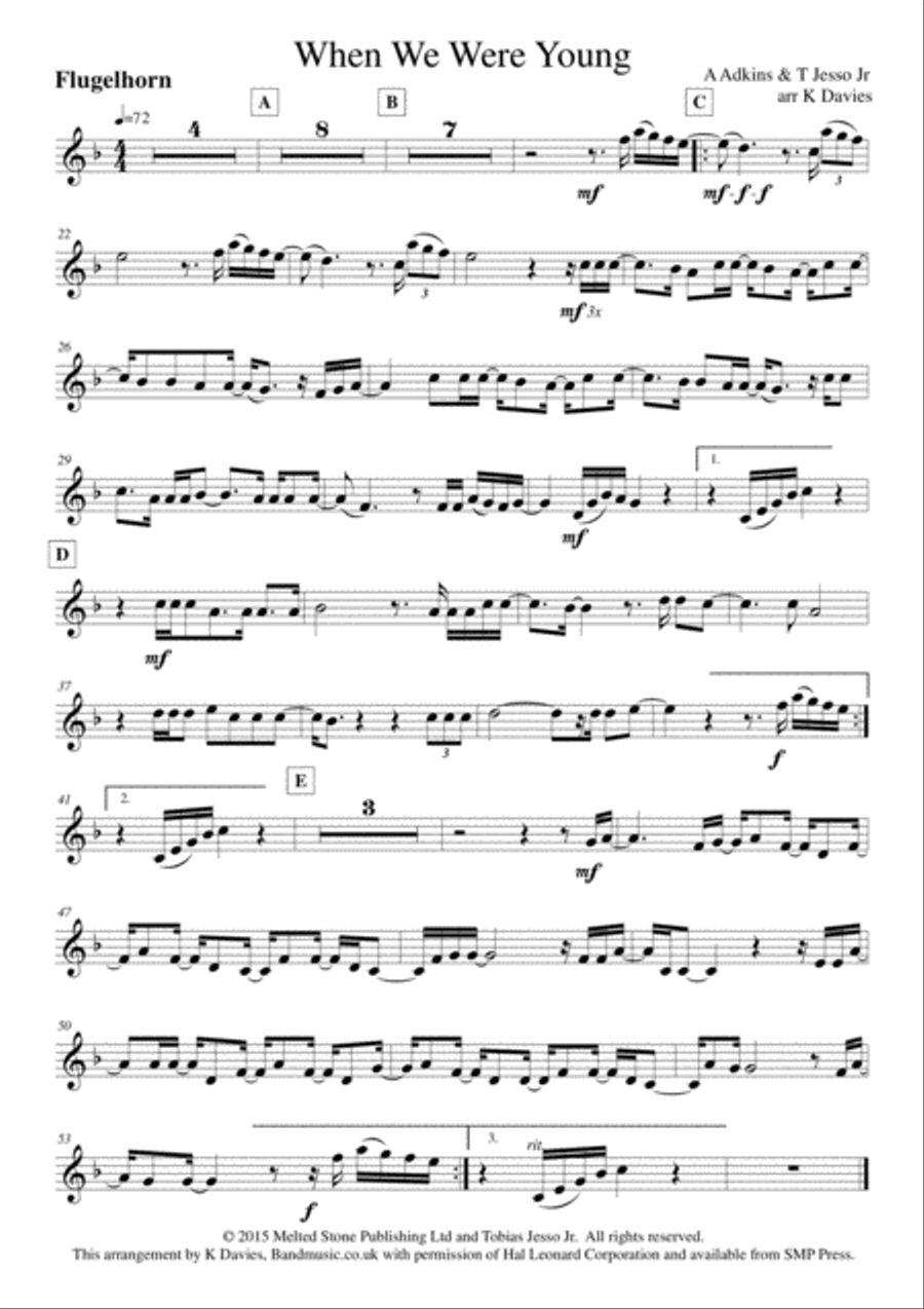 When We Were Young Small Ensemble scores gallery preview page 4