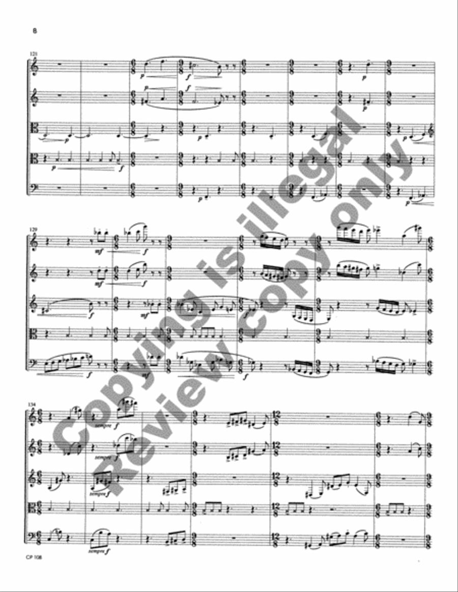 Studies in Texture Woodwind Quintet scores gallery preview page 12