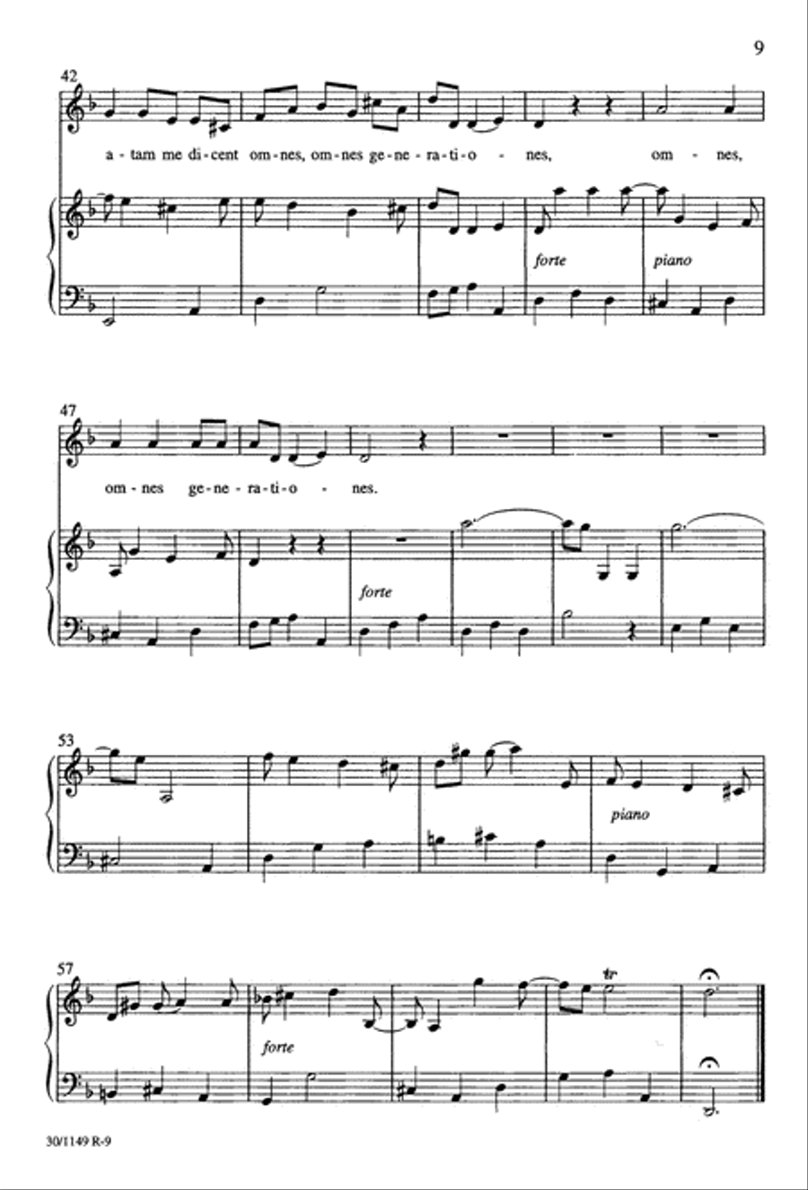 Magnificat in F - Choral Score 4-Part scores gallery preview page 19