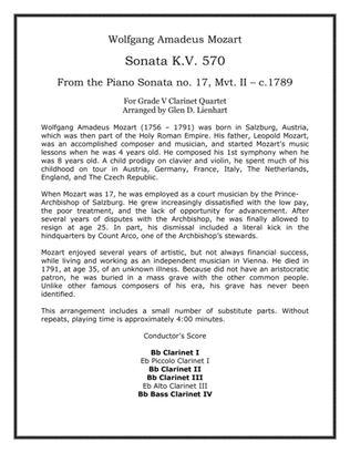 Sonata K.V. 570 (Clarinets)