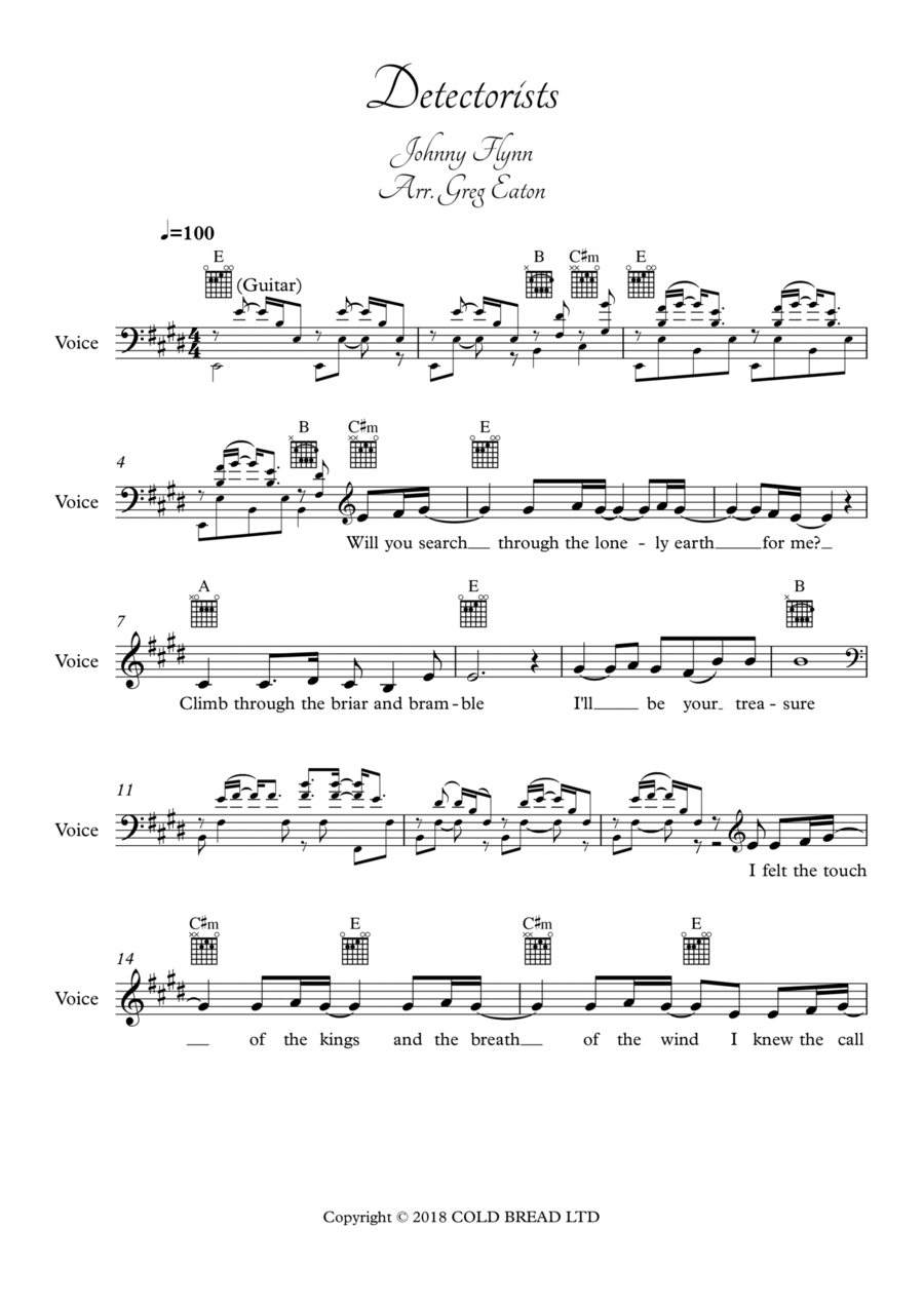 Detectorists Guitar scores gallery preview page 1