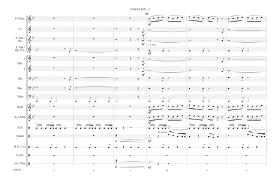 Man of Steel, Part 1: Score Marching Band scores gallery preview page 2