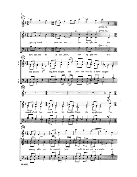 The Apple Tree - SATB image number null