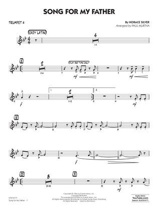 Book cover for Song For My Father (arr. Paul Murtha) - Trumpet 4