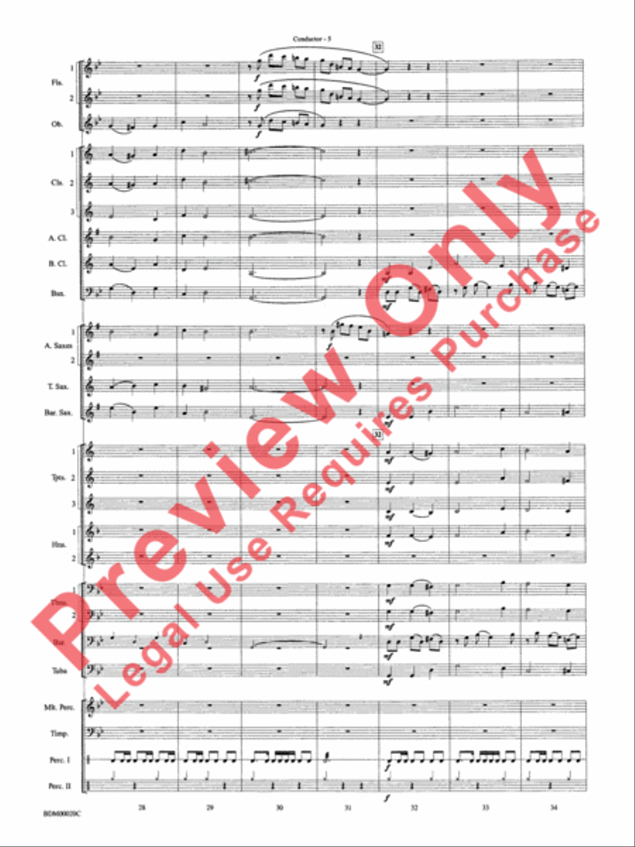 Coventry Carol Concert Band scores gallery preview page 7