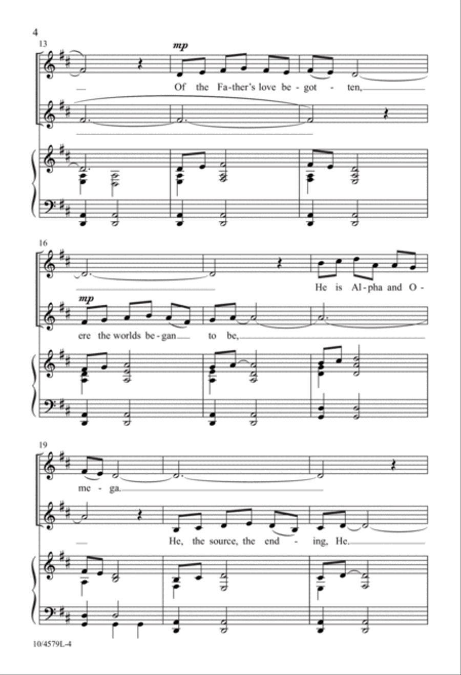Night of the Father's Love 3-Part scores gallery preview page 5
