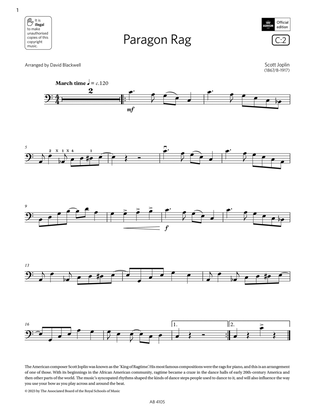 Paragon Rag (Grade 2, C2, from the ABRSM Cello Syllabus from 2024)