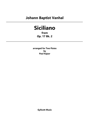 Siciliano (Two Flutes)