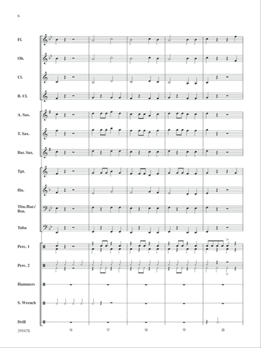 Garage Band: Score Concert Band scores gallery preview page 6
