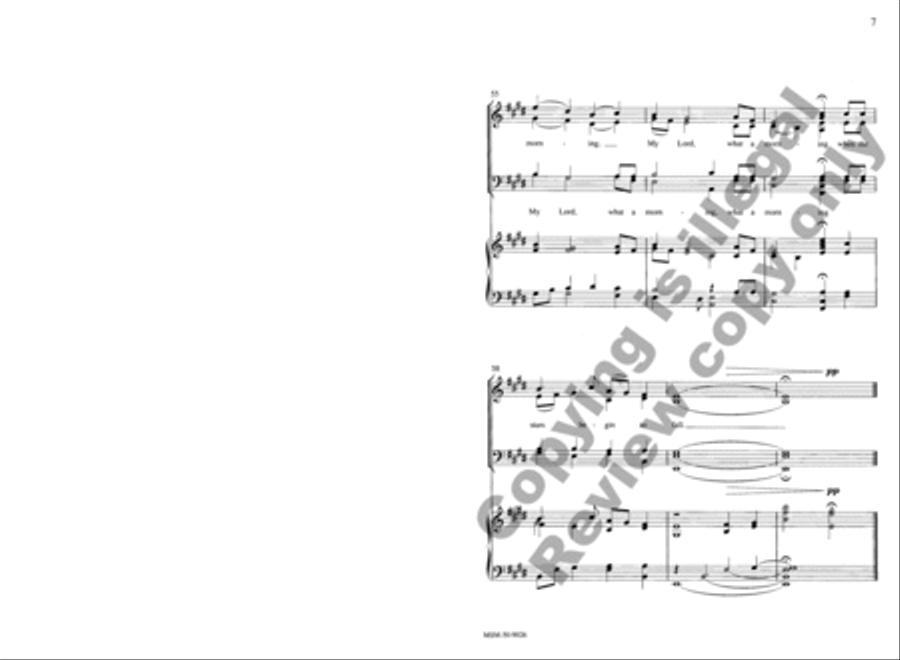 My Lord, What a Morning My Lord, What a Morning 4-Part scores gallery preview page 7