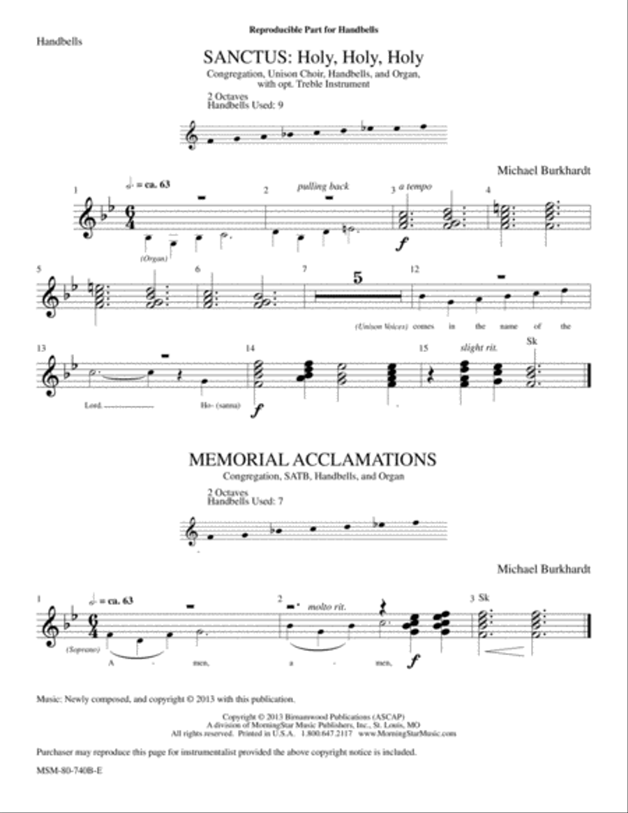 Missa St. Andrew Choir scores gallery preview page 3