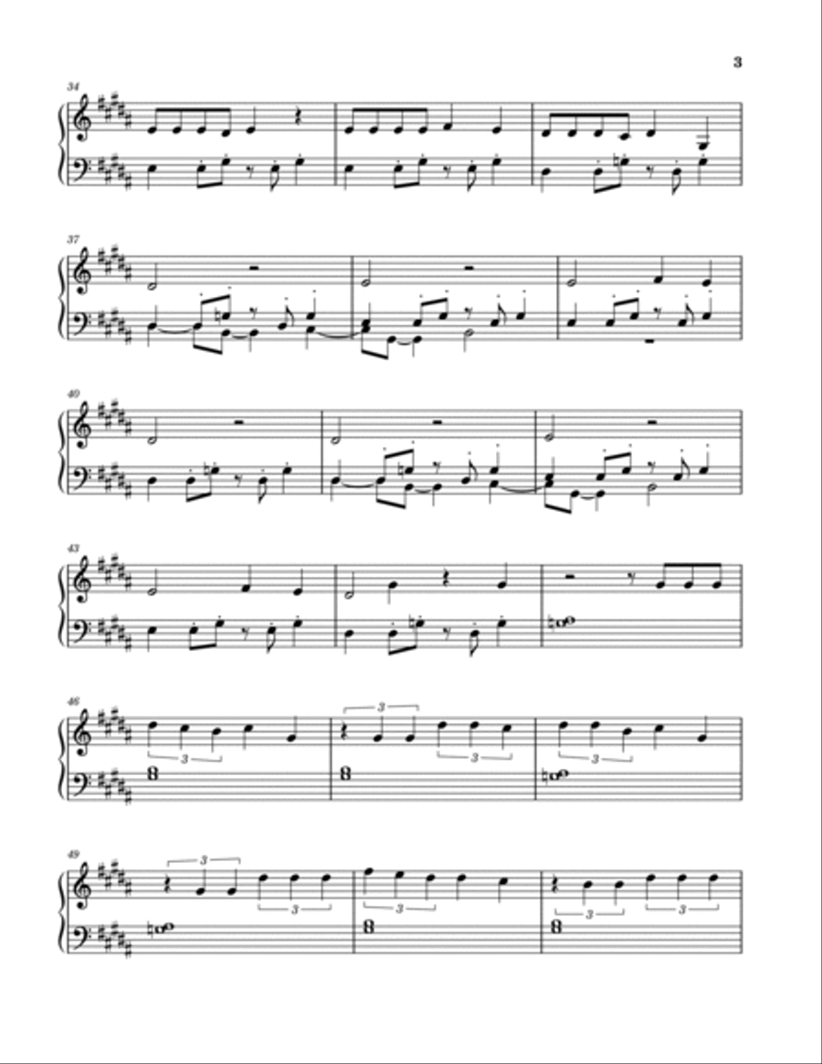 Montero (call Me By Your Name) Piano Solo scores gallery preview page 3