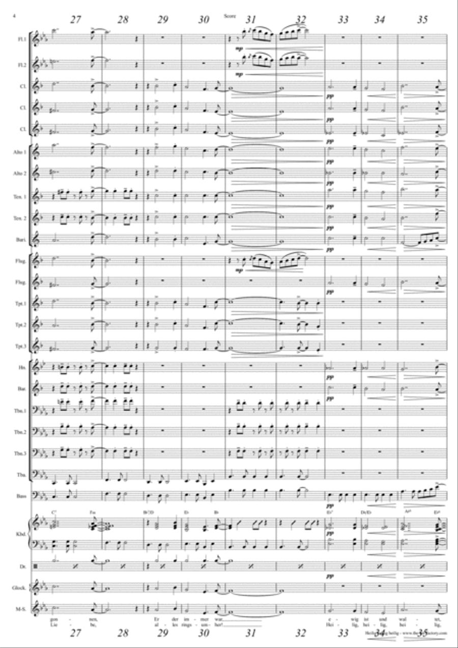 Heilig, heilig, heilig - Deutsche Messe - Schubert - Concert Band Concert Band scores gallery preview page 4