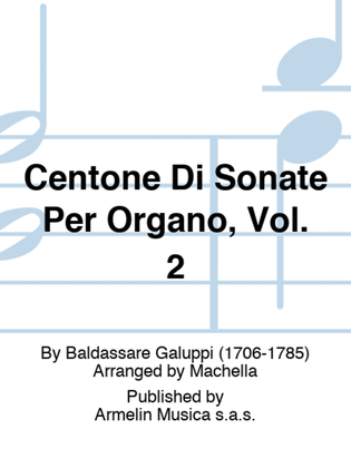 Book cover for Centone Di Sonate Per Organo, Vol. 2