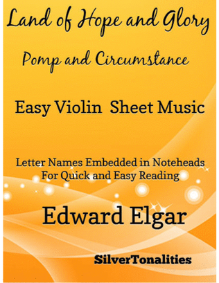Land of Hope and Glory Easy Violin Sheet Music