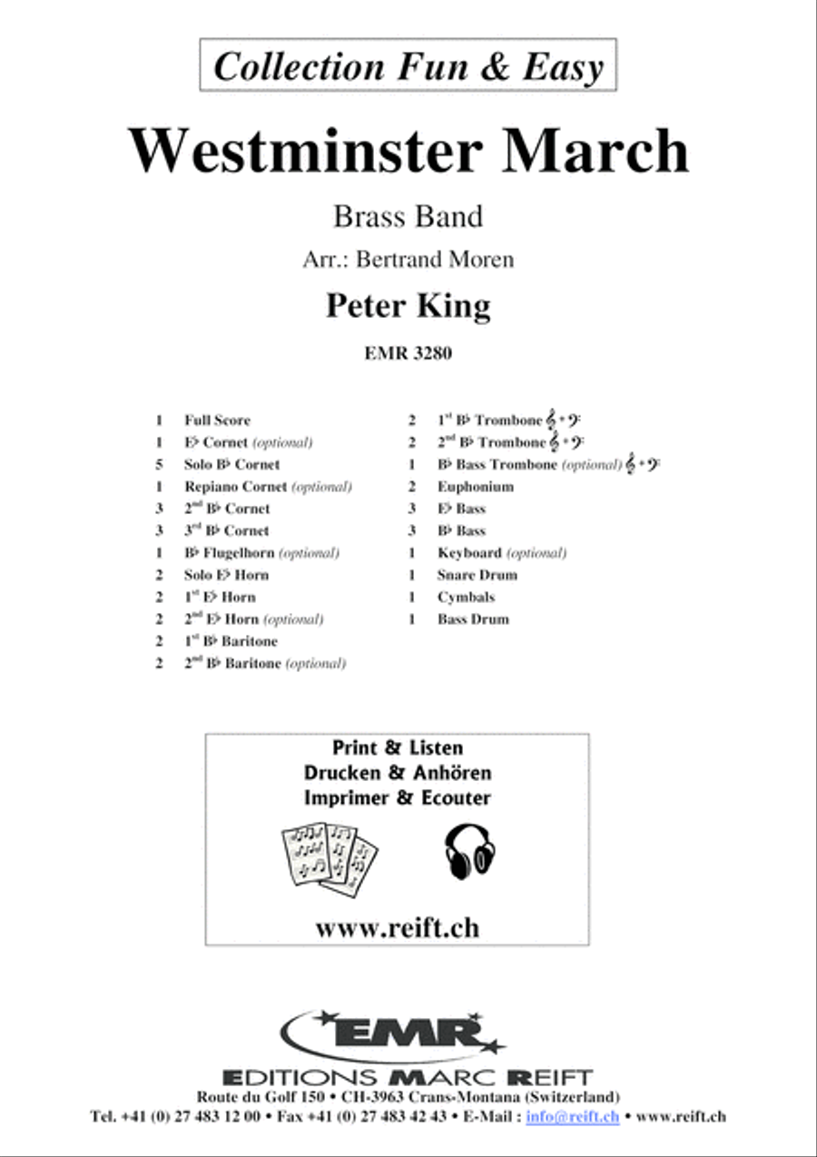 Westminster March Westminster March Brass Band scores gallery preview page 2