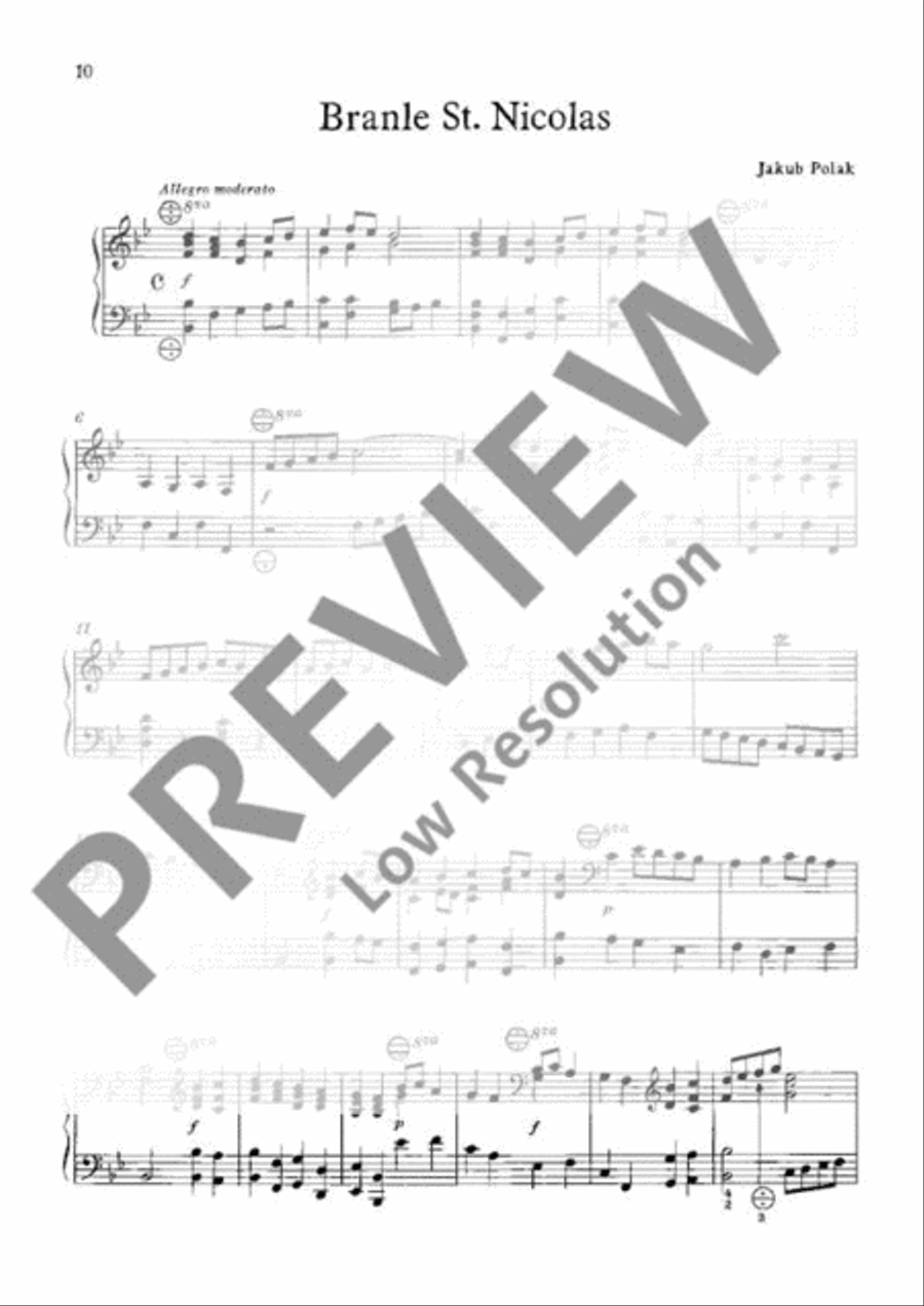 Polish Renaissance Music Accordion scores gallery preview page 11