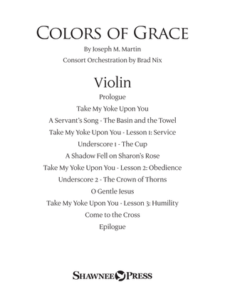 Colors of Grace - Lessons for Lent (New Edition) (Consort) - Violin