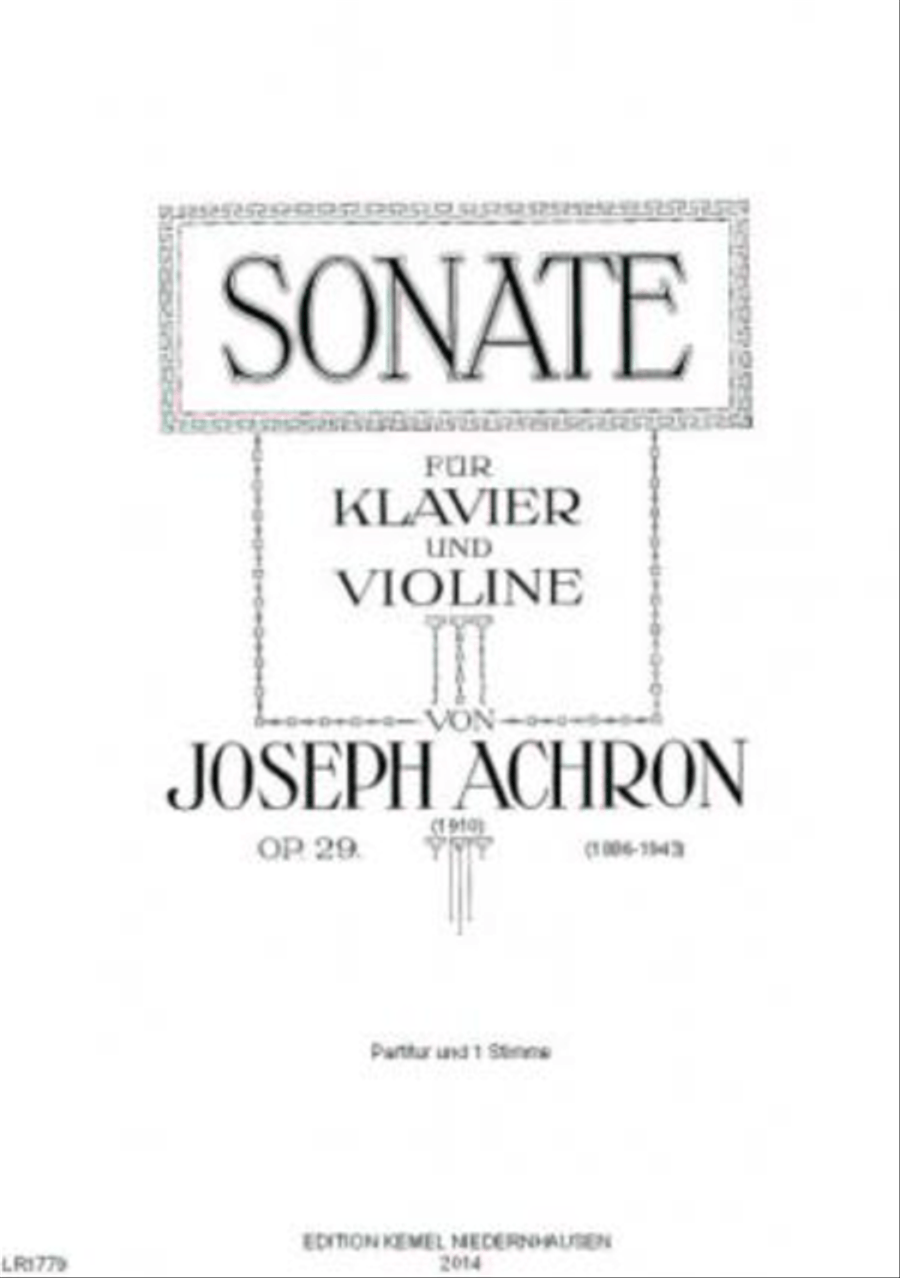 Sonate Sonate Violin Solo scores gallery preview page 1