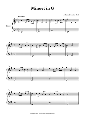 Book cover for Minuet in G ( Easy Piano )
