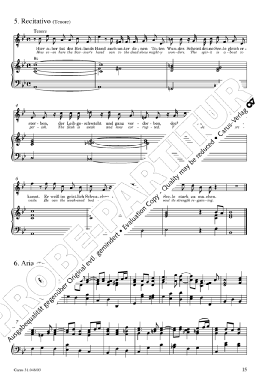 O wretch that I am, who then can release me (Ich elender Mensch, wer wird mich erlosen) 4-Part scores gallery preview page 16