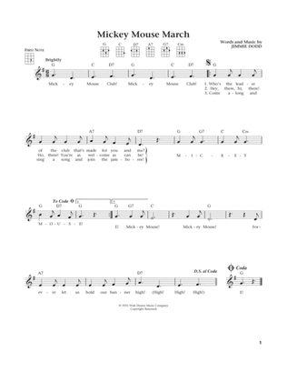 Mickey Mouse March (from The Daily Ukulele) (arr. Liz and Jim Beloff)