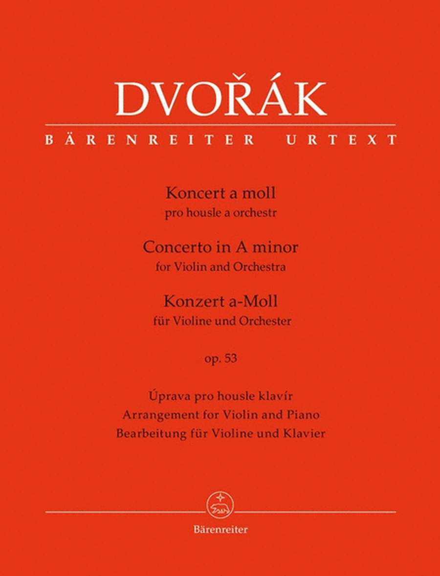 Dvorak - Concerto A Minor Op 53 Violin/Piano