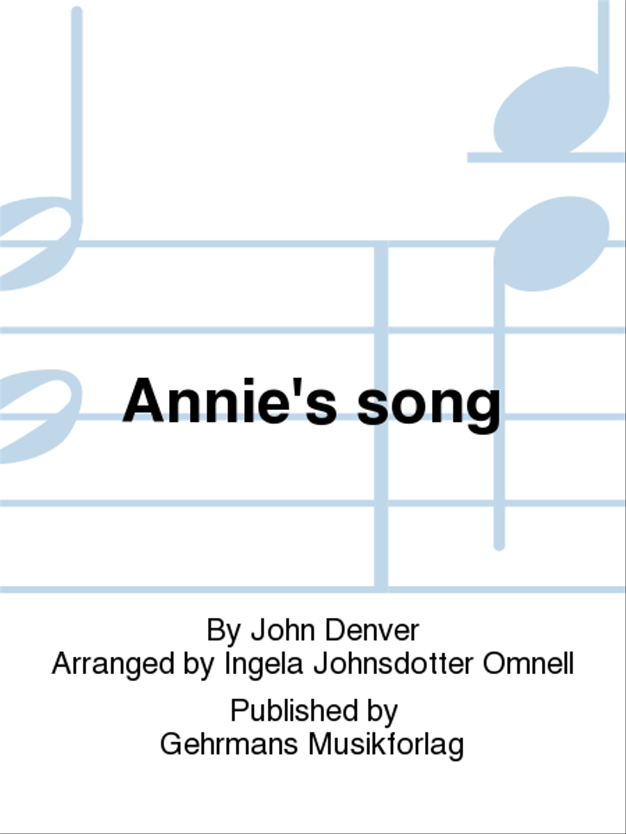 Annie's song SSA scores gallery preview page 1