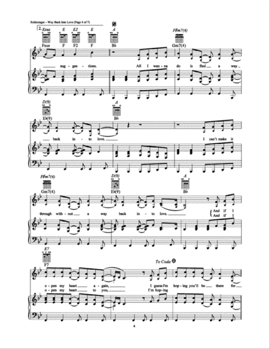Way Back Into Love (from 