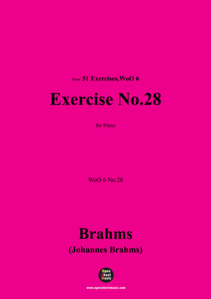 Brahms-Exercise No.28,WoO 6 No.28,for Piano
