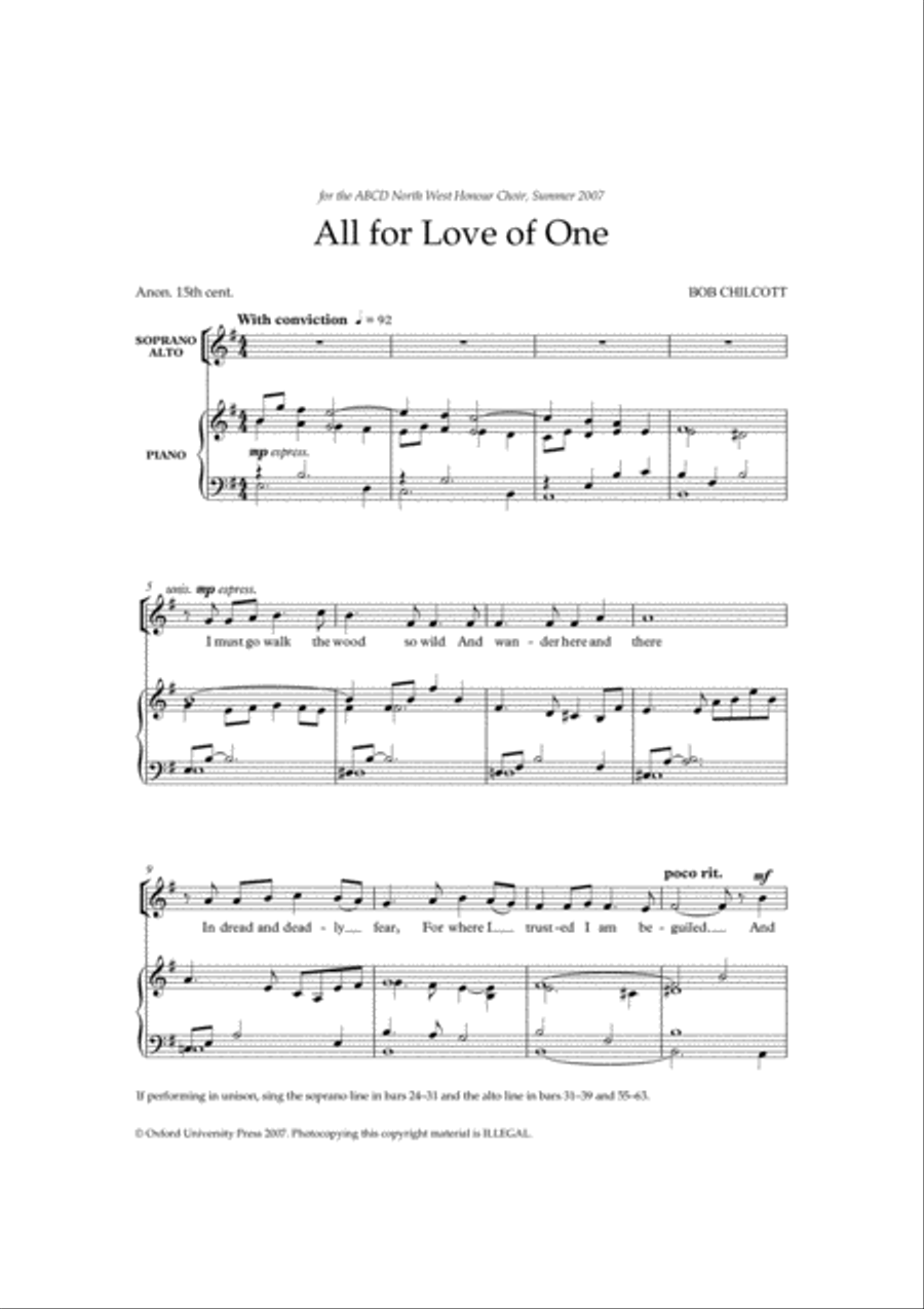 Five Songs for Upper Voices SA scores gallery preview page 2